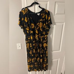 J Crew Navy/Yellow Dress